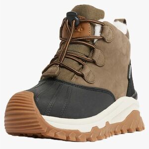 UOVO Brown and Black Waterproof Rain & Snow Boots